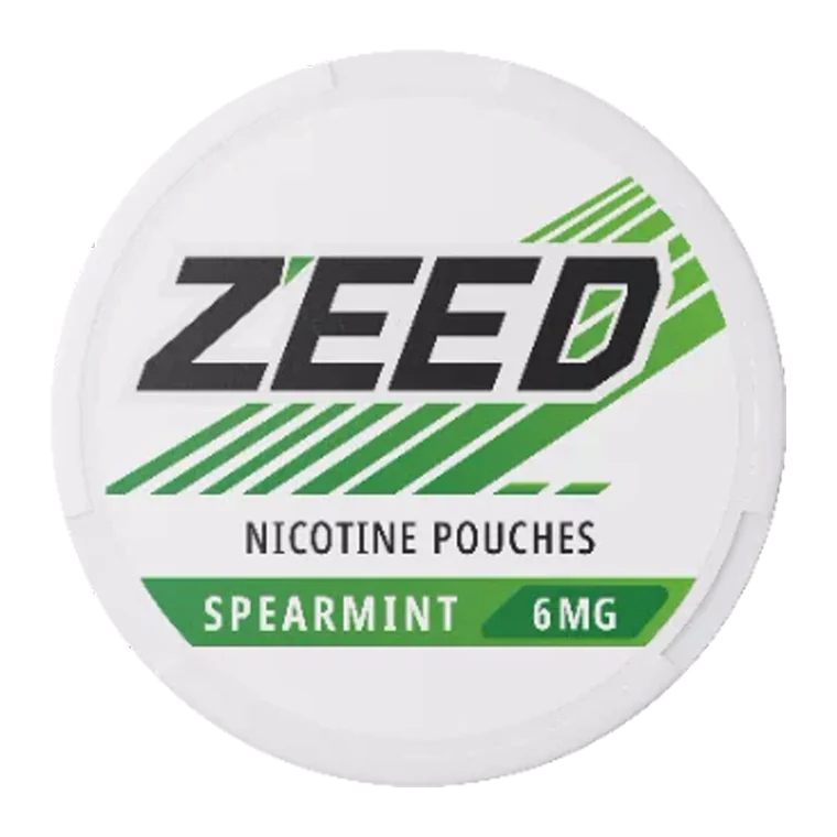 ZEED Spearmint can, top view
