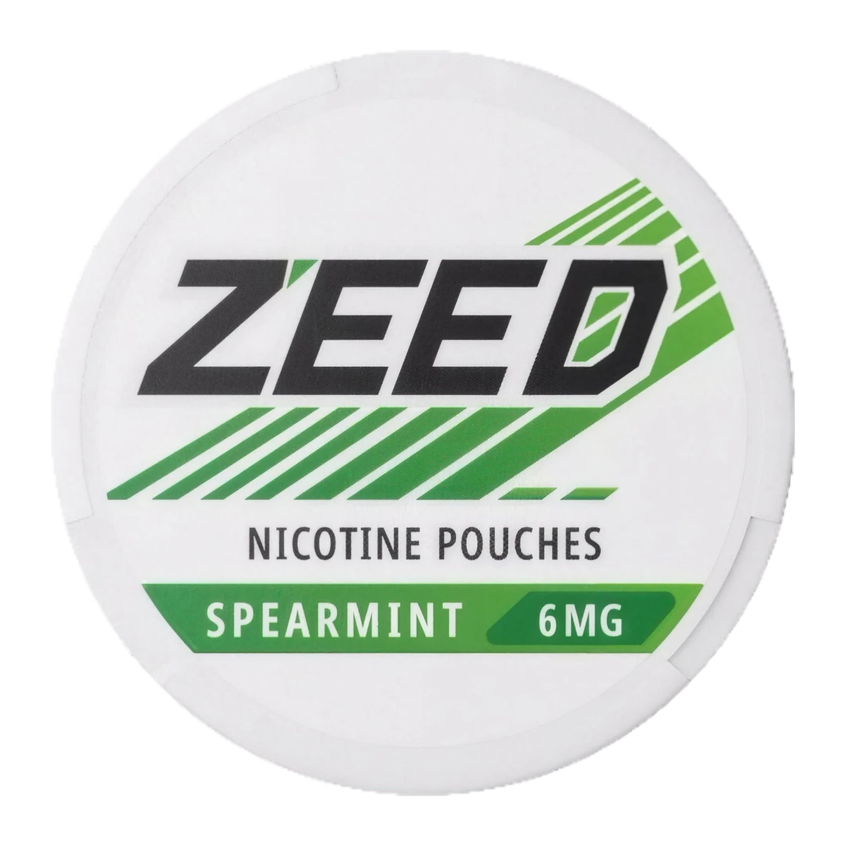 ZEED Spearmint can, top view